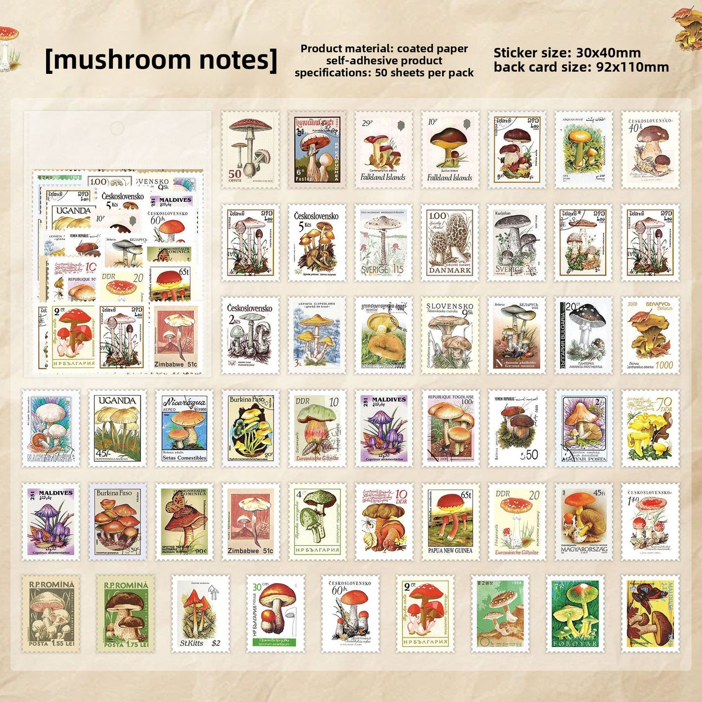 Vintage stamp designs