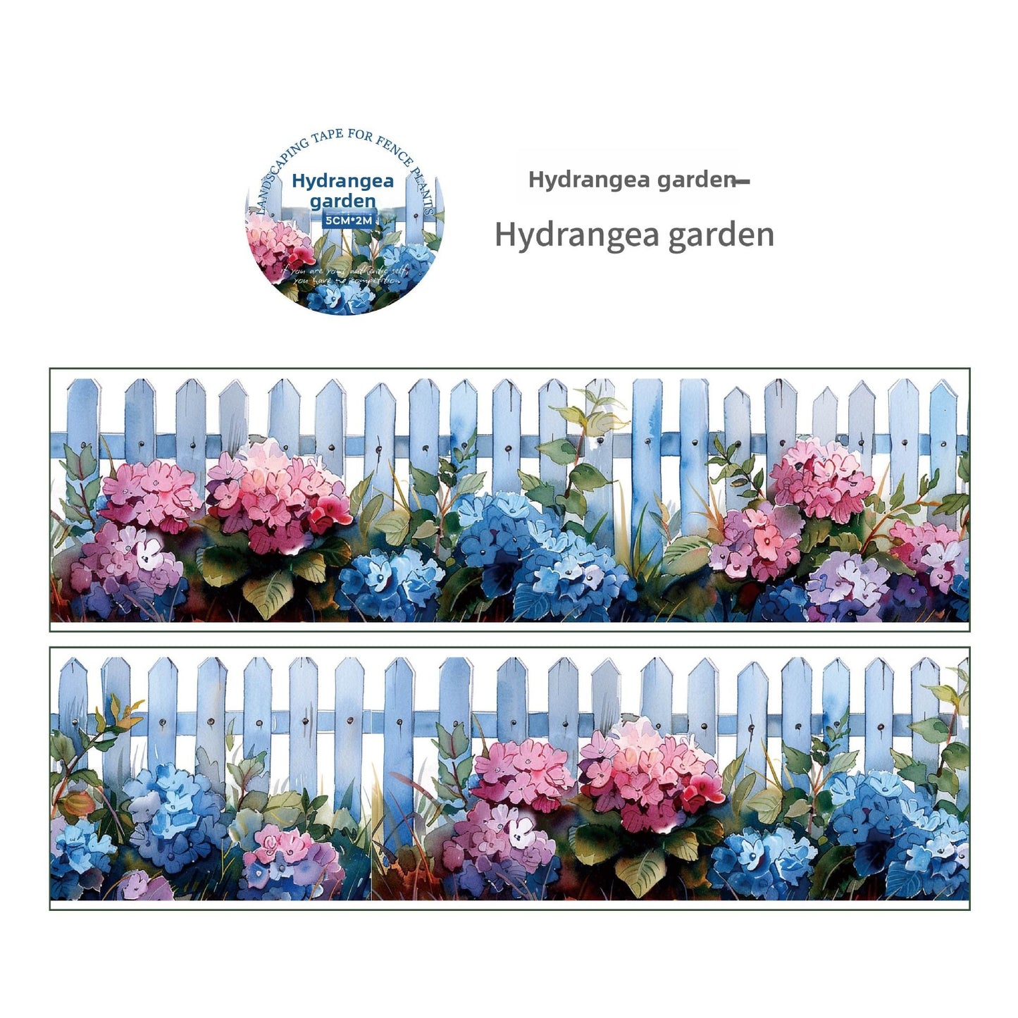 Vintage Garden Scene PET Tape