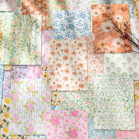 Floral Background Paper Sheets