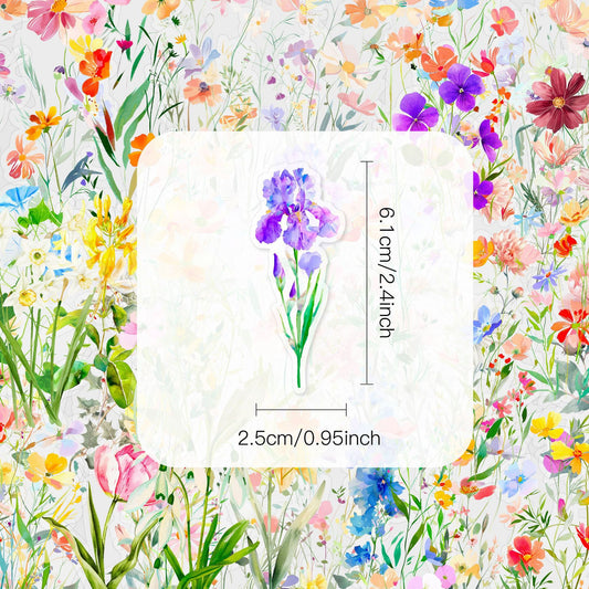 Watercolor Bloom Sticker Set