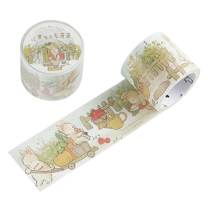 Fluffy Bunny Story Washi Tape