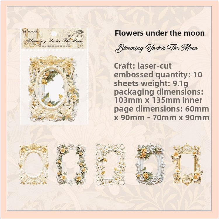 Floral vintage hollow border