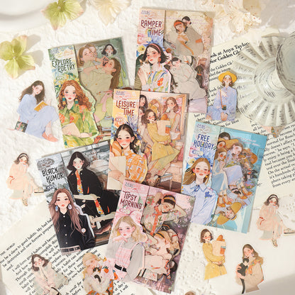 Dreamy Girl Scrapbook Stickers