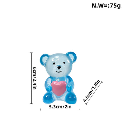 Resin Love Bear Ornaments