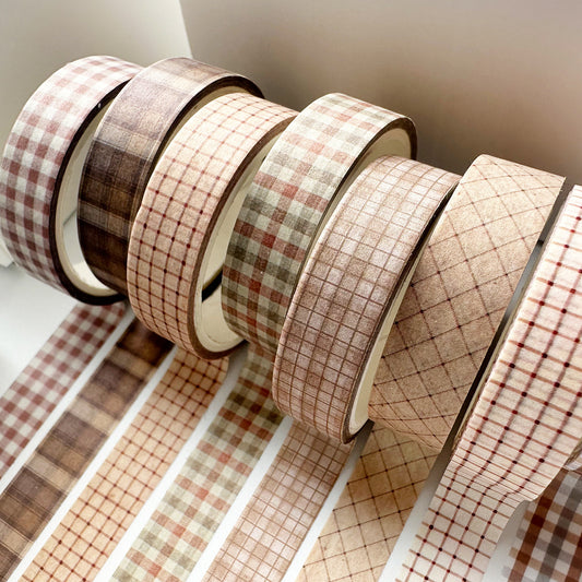 Cozy Plaid Washi Tape Set