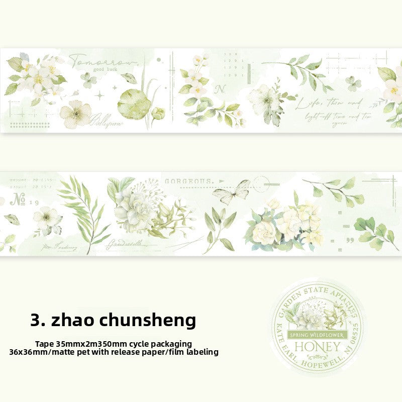 Spring Bloom PET Washi Tape