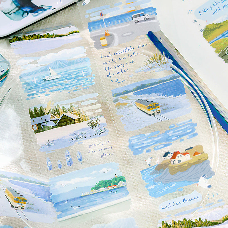 Watercolor Landscape Washi Tape