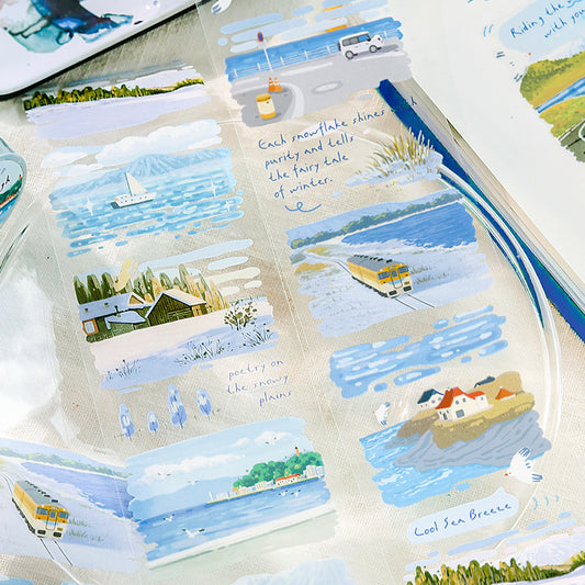 Watercolor Landscape Washi Tape