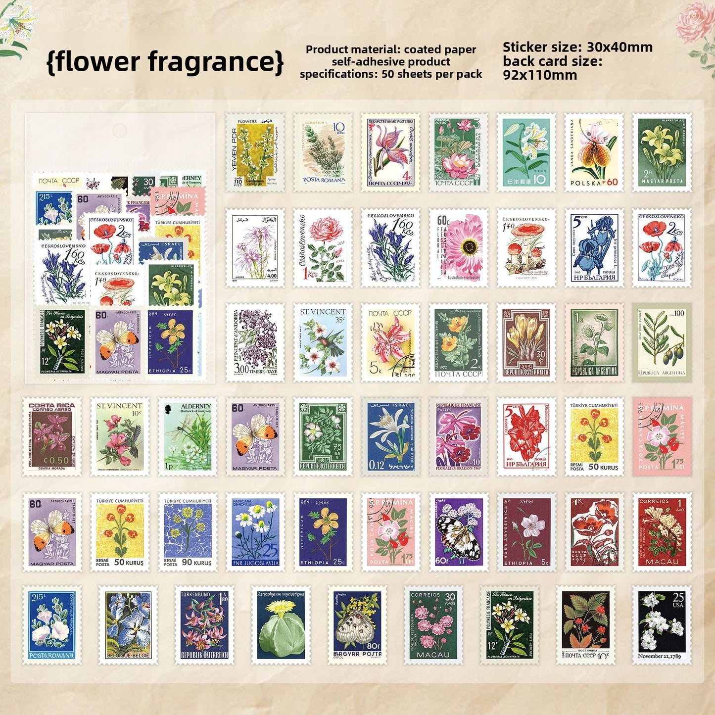 Vintage stamp designs