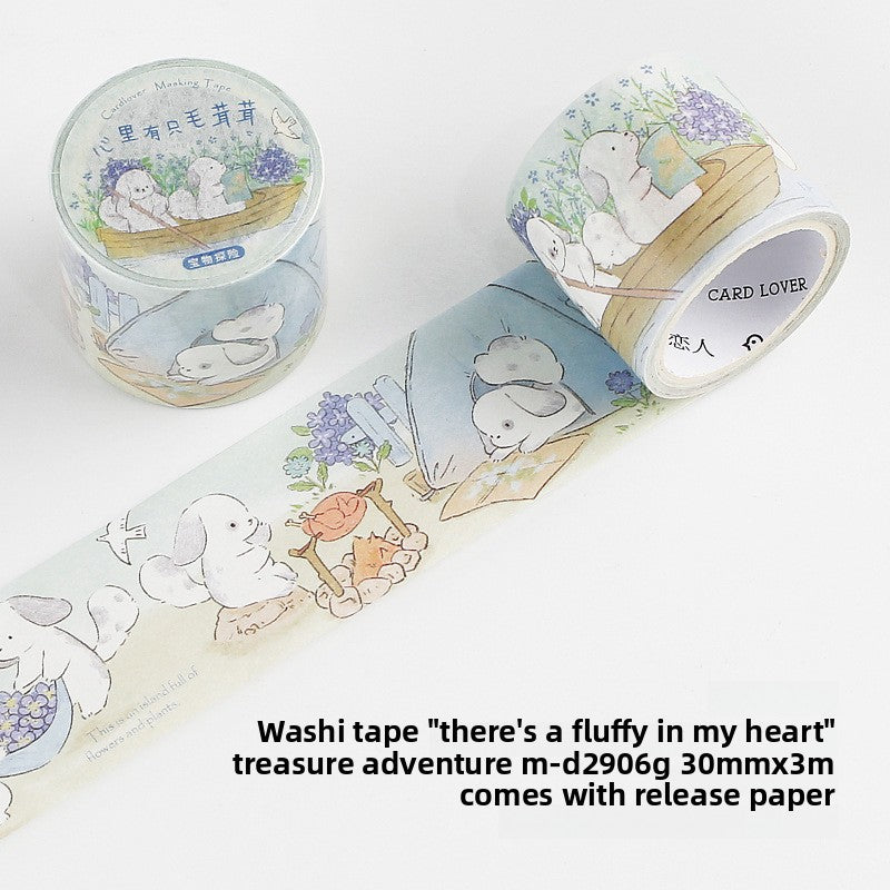 Fluffy Bunny Story Washi Tape