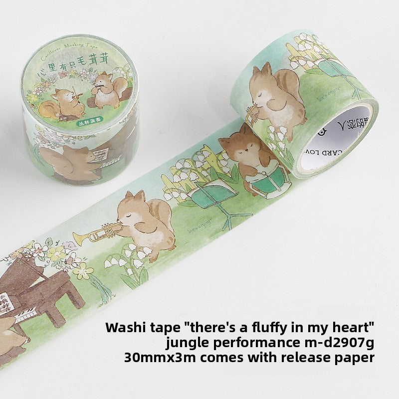Fluffy Bunny Story Washi Tape