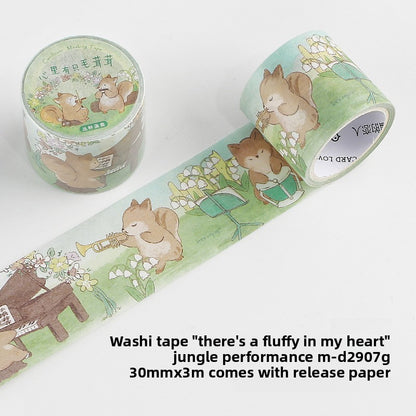 Fluffy Bunny Story Washi Tape
