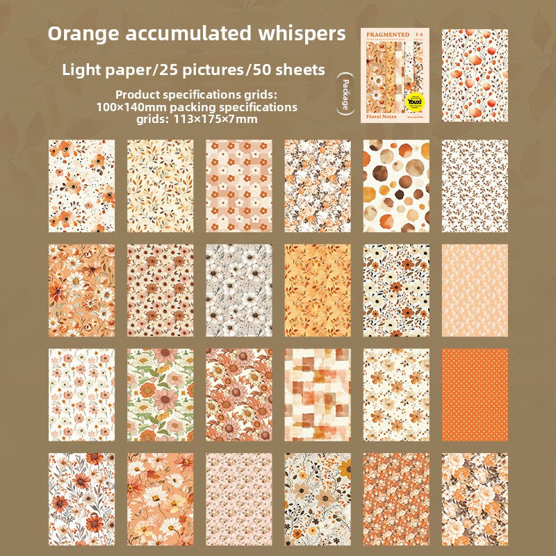 Floral Background Paper Sheets