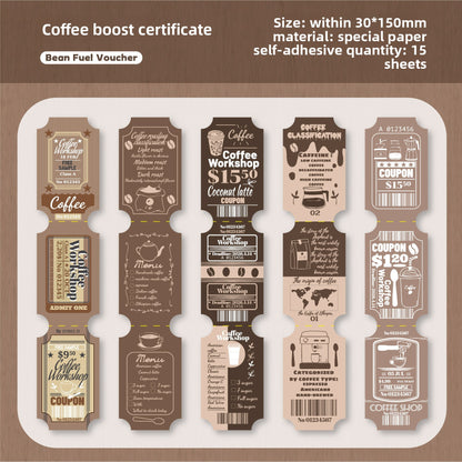 Retro Self-Adhesive Sticker Set Vintage Design