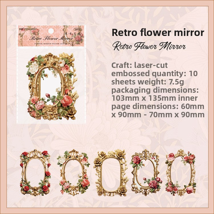 Floral vintage hollow border