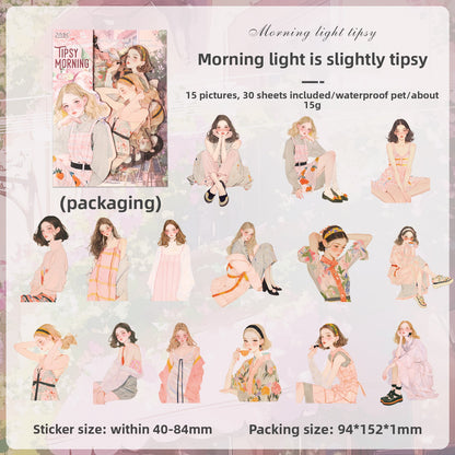 Dreamy Girl Scrapbook Stickers