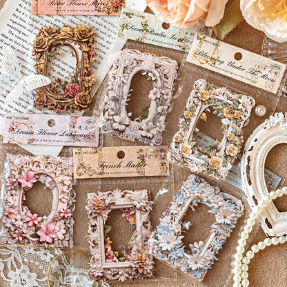 Floral vintage hollow border