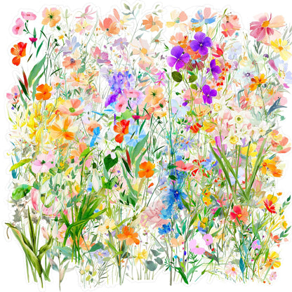Watercolor Bloom Sticker Set