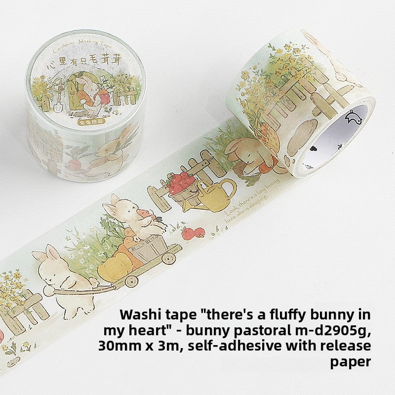 Fluffy Bunny Story Washi Tape