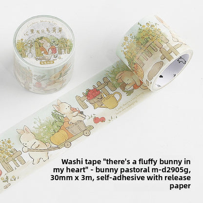 Fluffy Bunny Story Washi Tape