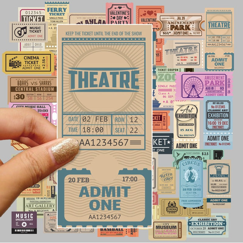 Ticket Archive Sticker Collection