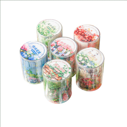 Vintage Garden Scene PET Tape