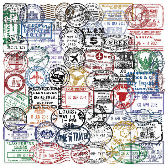 Wanderlust Travel Stamp Set