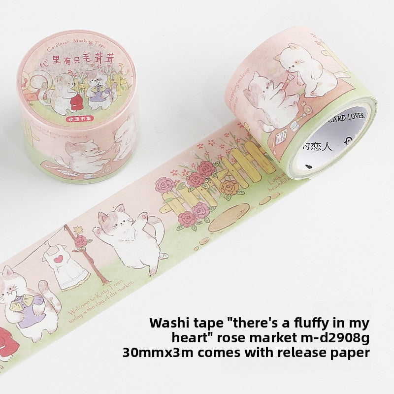 Fluffy Bunny Story Washi Tape