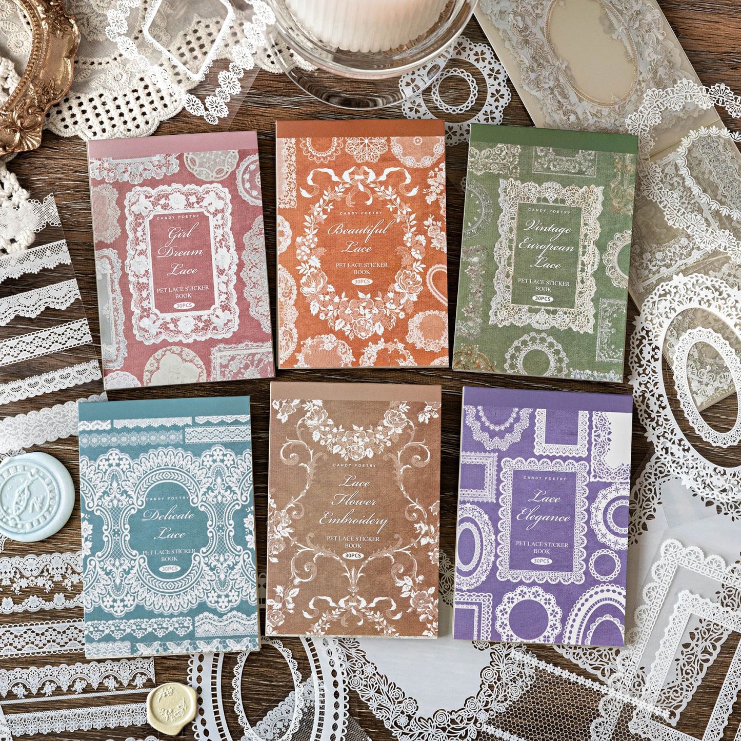 Vintage Lace PET Stickers