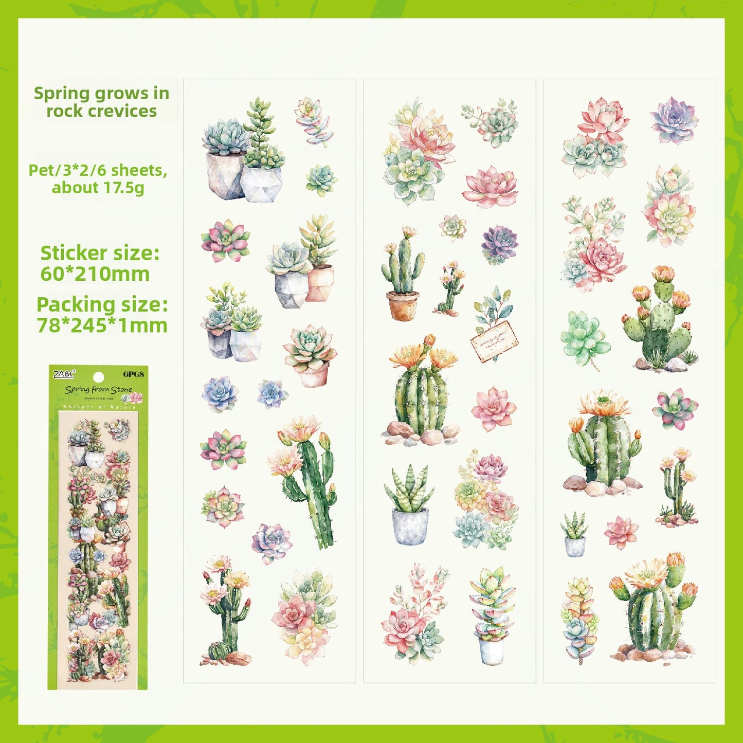Garden Daydream PET Stickers