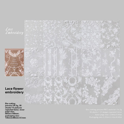 Vintage Lace PET Stickers