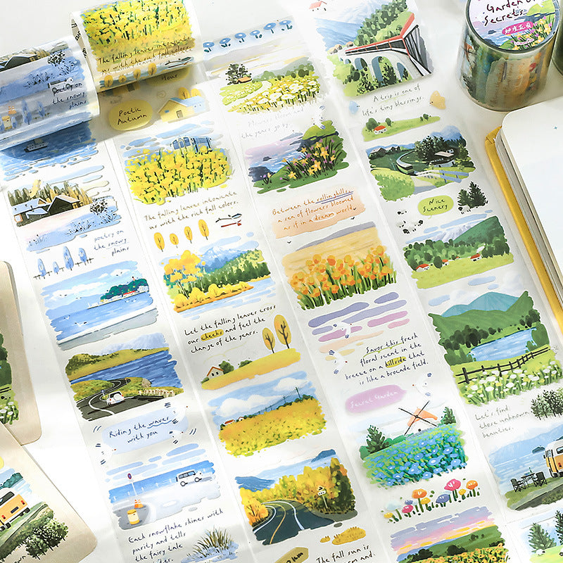 Watercolor Landscape Washi Tape