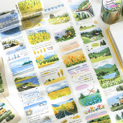 Watercolor Landscape Washi Tape