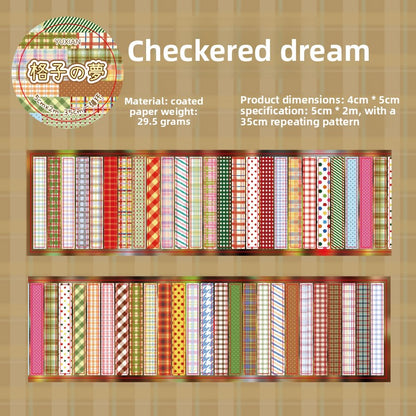 Star & Plaid Deco Tape Roll