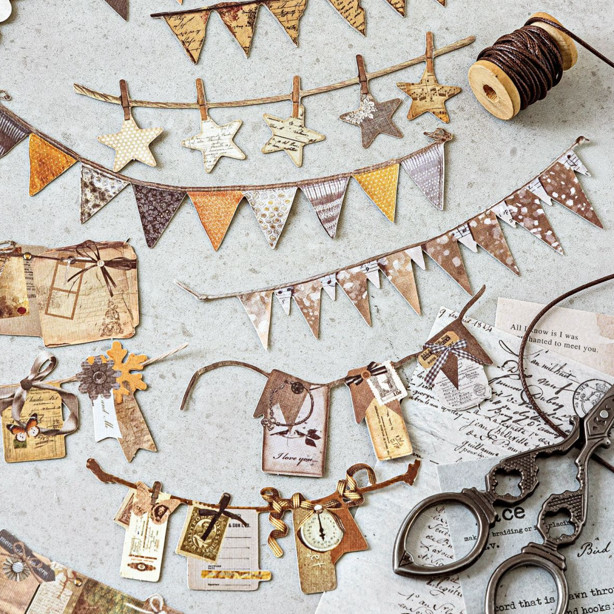 Patchwork Banner Ephemera Pack