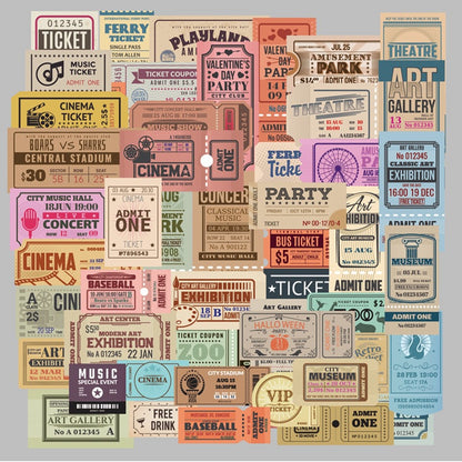 Ticket Archive Sticker Collection