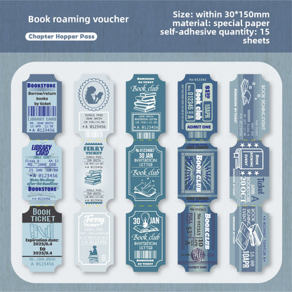 Retro Self-Adhesive Sticker Set Vintage Design
