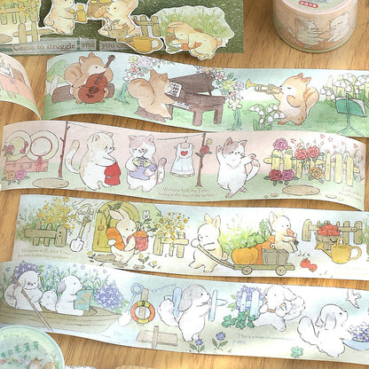 Fluffy Bunny Story Washi Tape