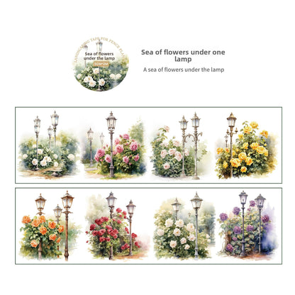 Vintage Garden Scene PET Tape