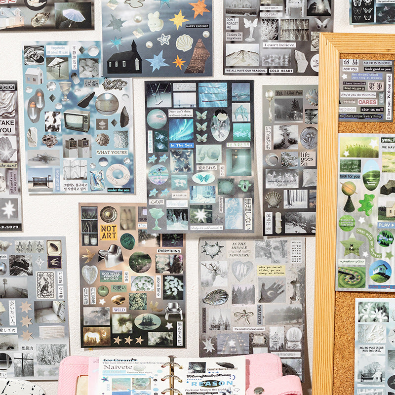 Mirror Tide Journal Sticker Book