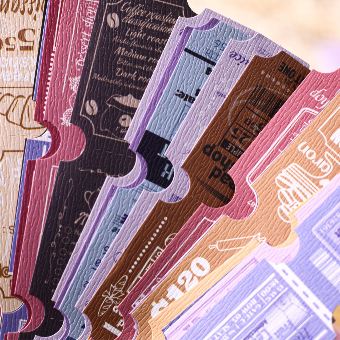 Retro Self-Adhesive Sticker Set Vintage Design