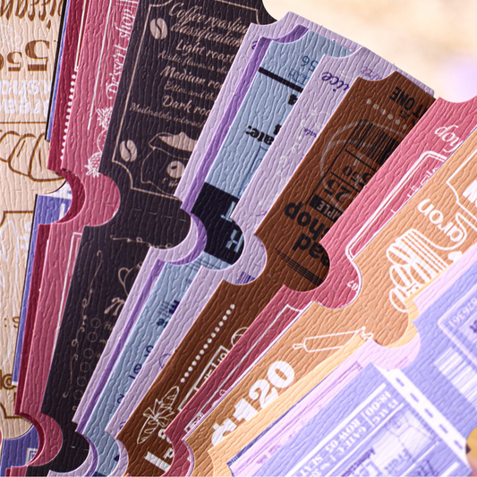 Retro Self-Adhesive Sticker Set Vintage Design
