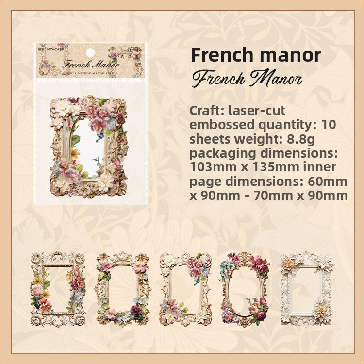 Floral vintage hollow border
