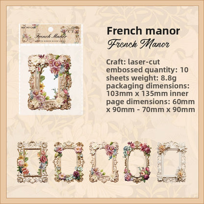 Floral vintage hollow border