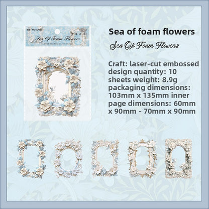 Floral vintage hollow border
