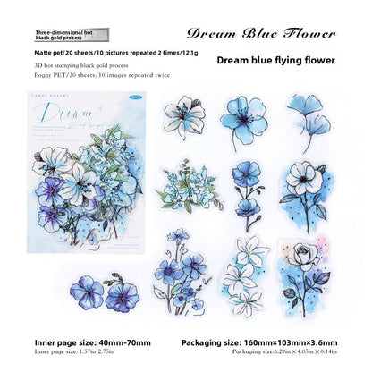 Watercolor Rose Sticker Set