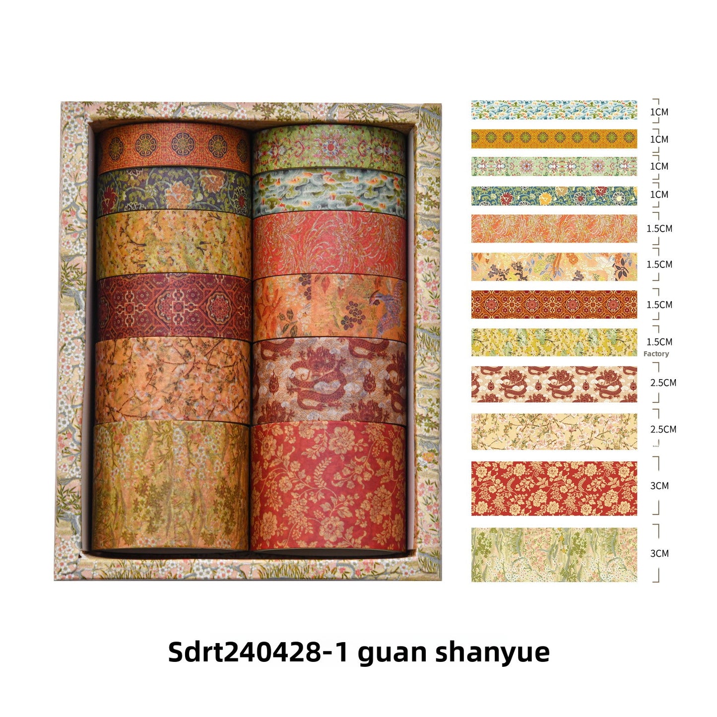 Imperial Garden Washi Tape Box