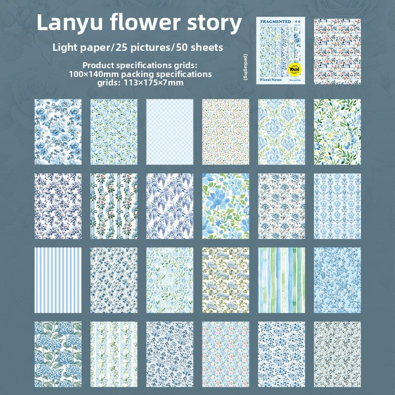 Floral Background Paper Sheets