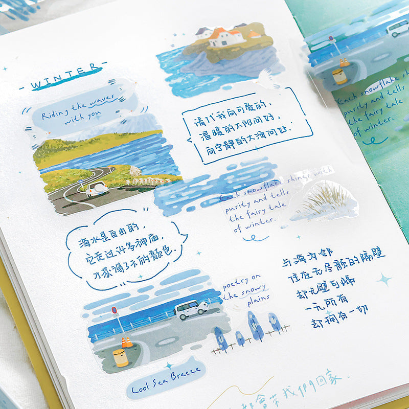 Watercolor Landscape Washi Tape