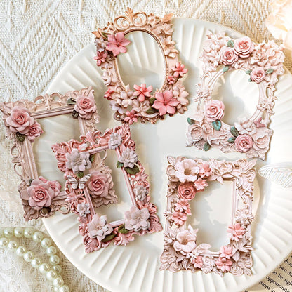 Floral vintage hollow border